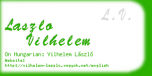 laszlo vilhelem business card